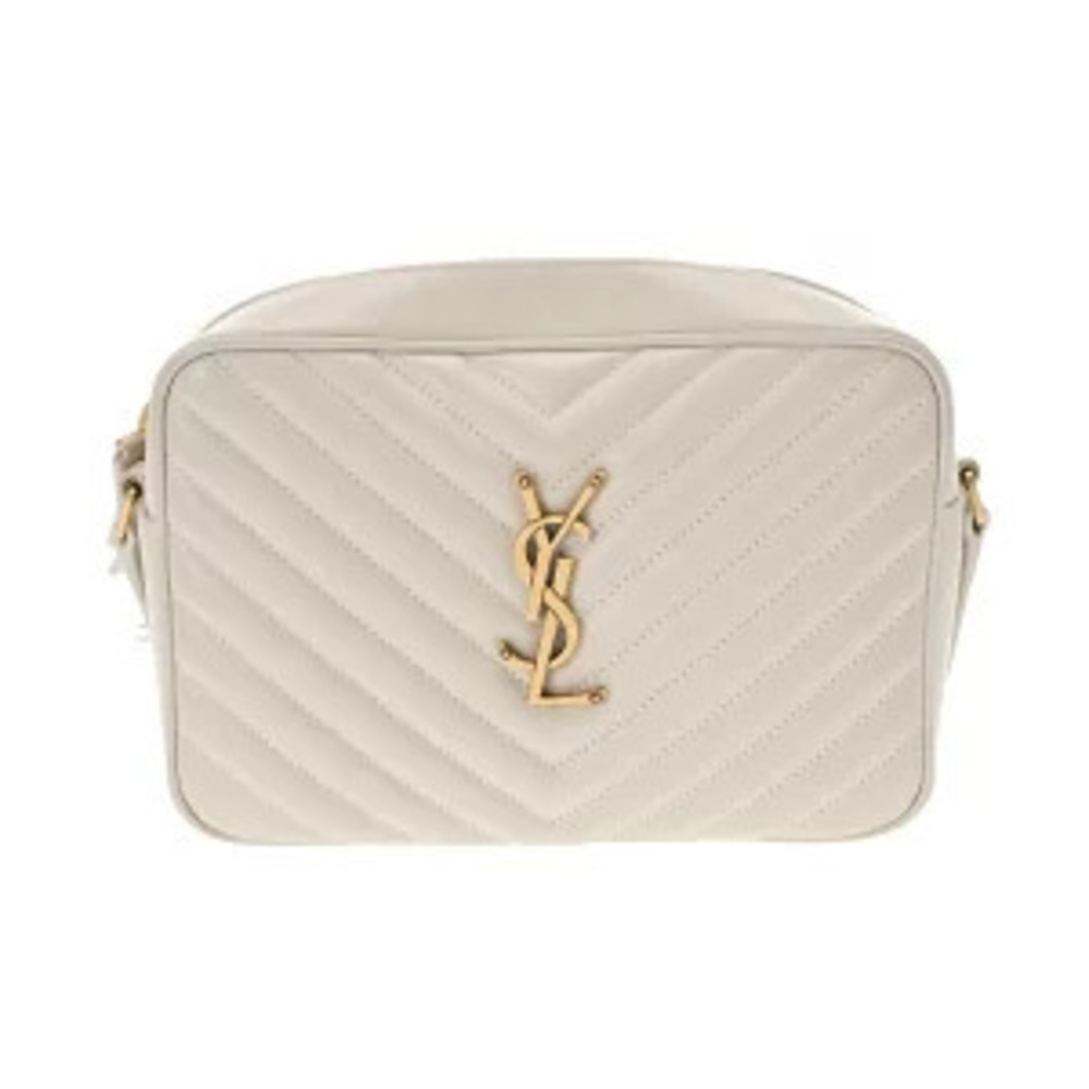 Saint Laurent Lou Camera Bag Gray Leather Shoulder